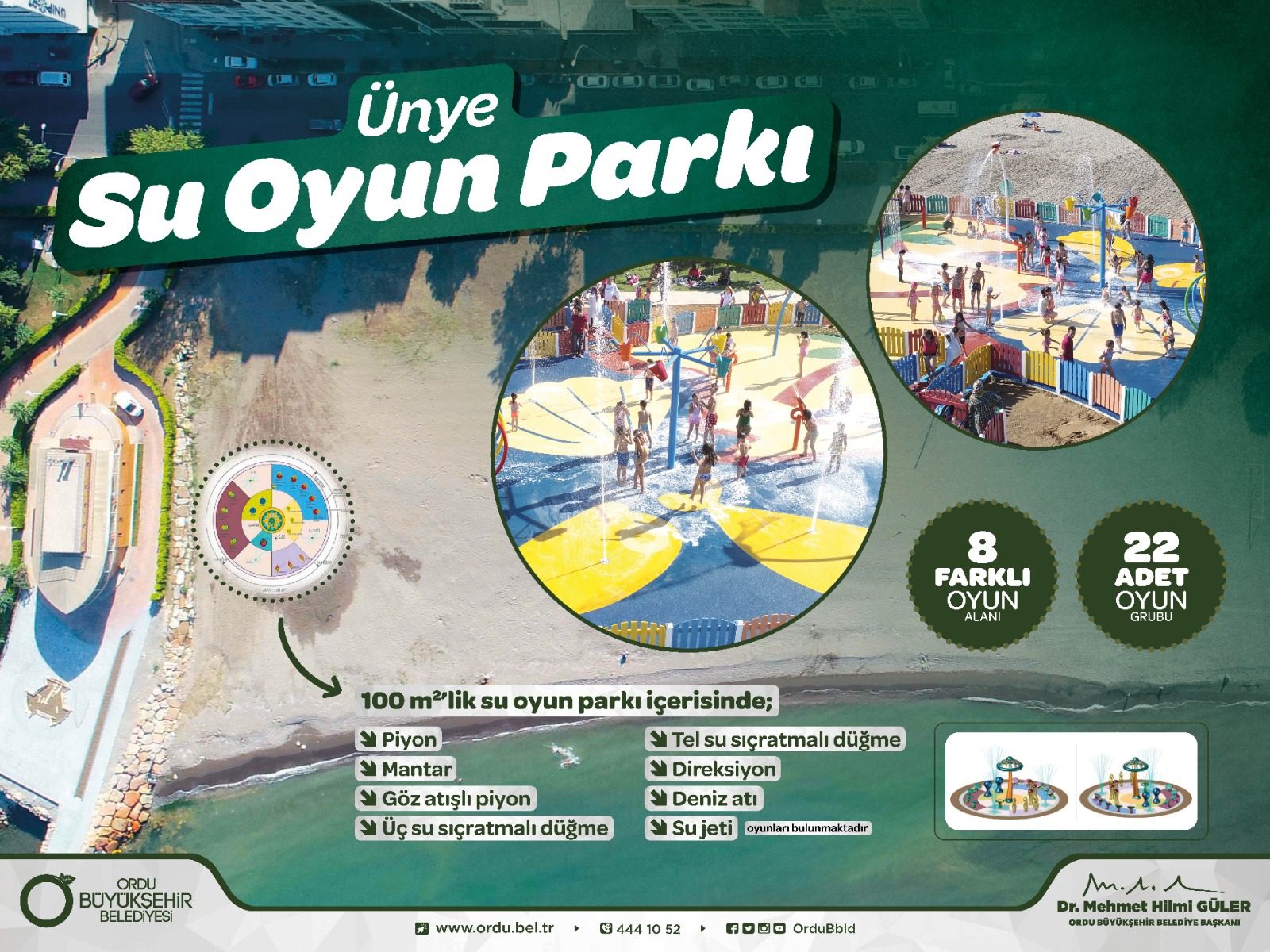 Ordu Büyükşehir Belediye Başkanı Dr. Mehmet Hilmi Güler, Ünyeli çocuklara
