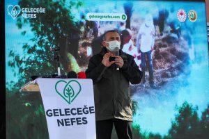 Ordu’da gerçekleştirilen fidan dikim etkinliği kapsamında 116 bin fidan toprakla