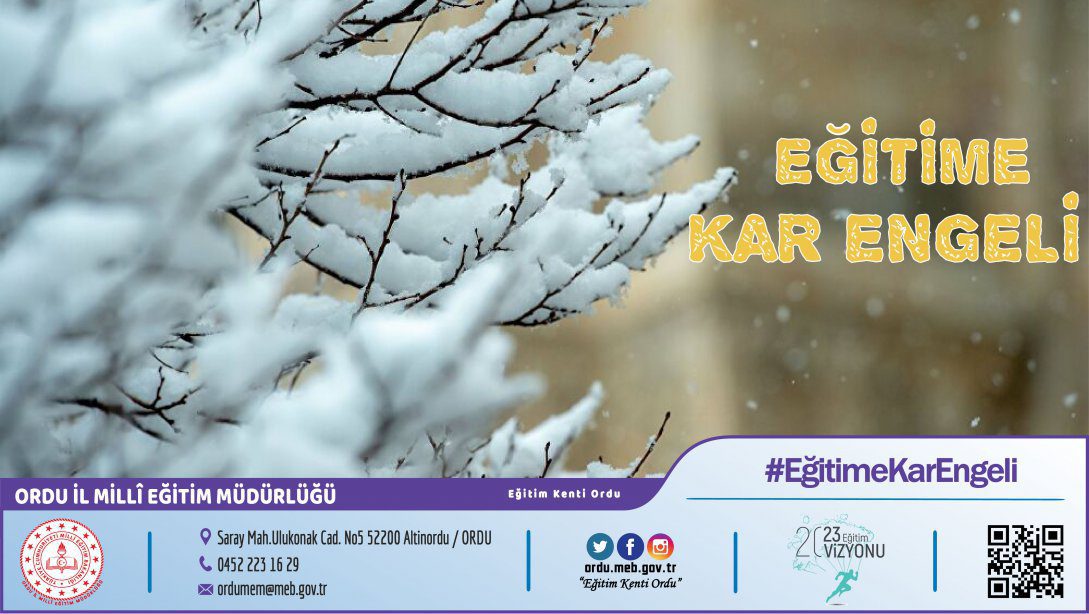 Yoğun kar yağışı ve olumsuz hava koşulları nedeniyle Akkuş ve