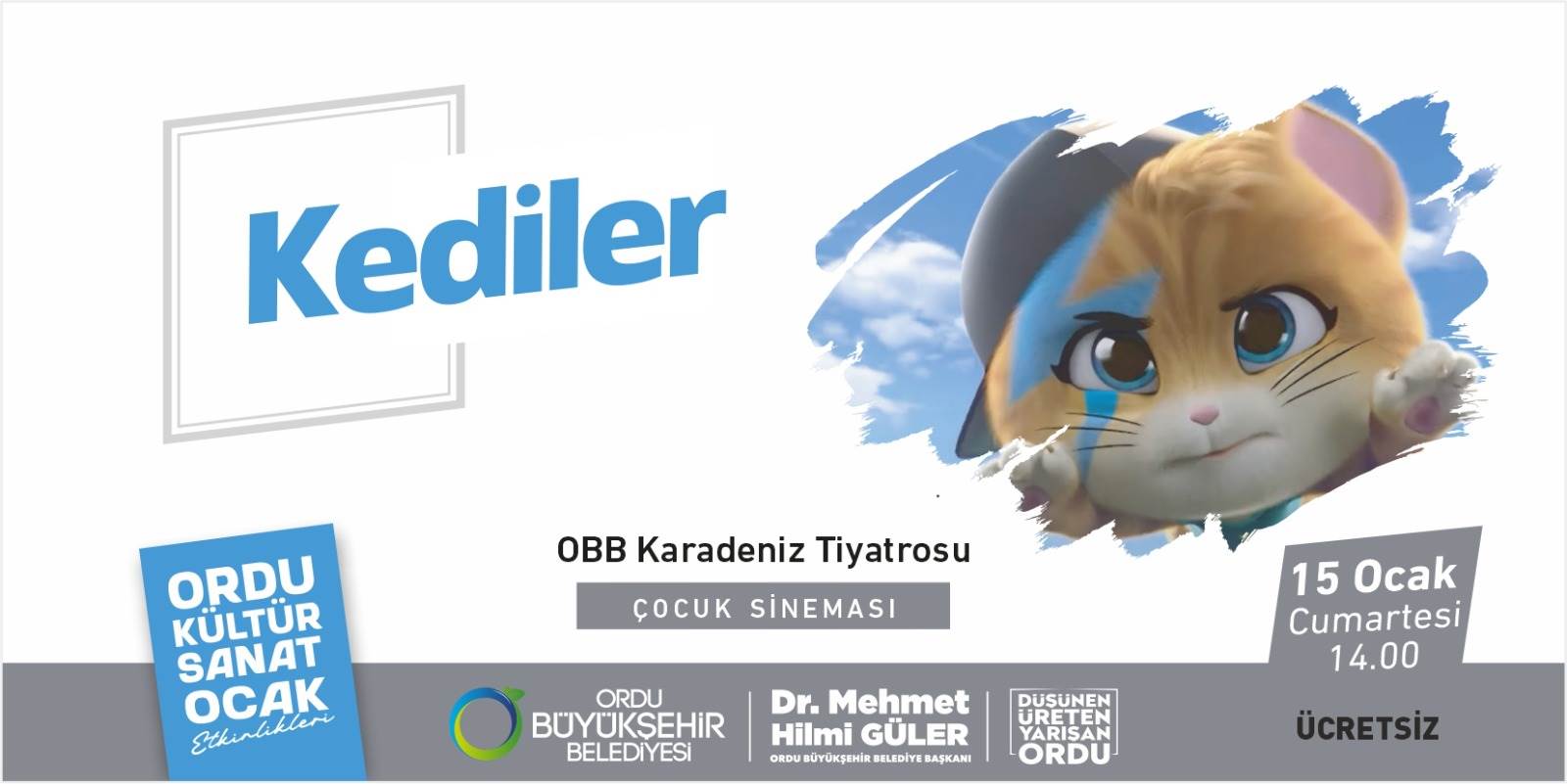 Ordu Büyükşehir Belediyesi, kültür sanat ocak ayı etkinlikleri kapsamında aile