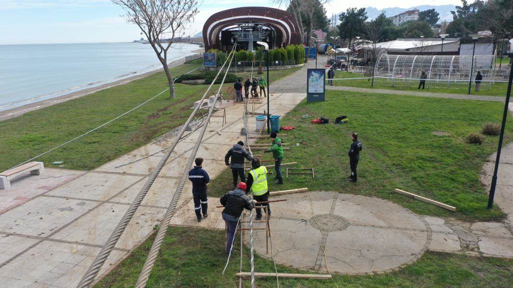 Teleferik Hattında Çalışmalar Devam Ediyor TELEFERIKTE CALISMALAR DEVAM EDIYOR 3