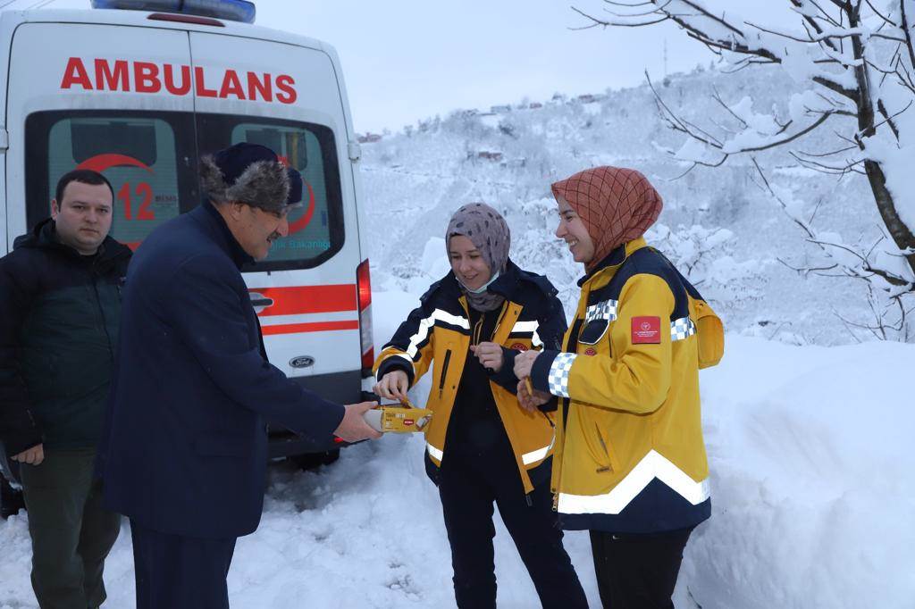 Kar Yağışı Ordu’ya Ayrı Bir Güzellik Kattı esaret3