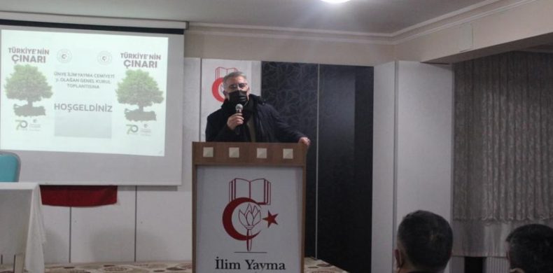 İlim Yayma Cemiyeti Ünye Şubesi Başkanlığına Eğitimci Tamer Uysal yeniden