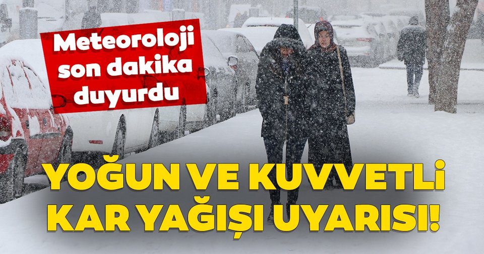 Meteoroloji’den Kar Yağışı Uyarısı kar 2