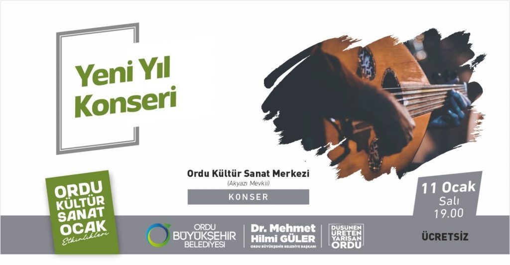 ORDULU SANATÇILAR SAHNE ALIYOR konser