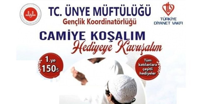Ünye İlçe Müftülüğümüz ve Gençlik Koordinatörlüğümüzün 2022 yarıyıl tatilde uygulamaya
