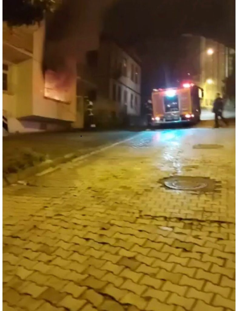 ORDU'DAKİ EV YANGINI KORKUTTU yangin
