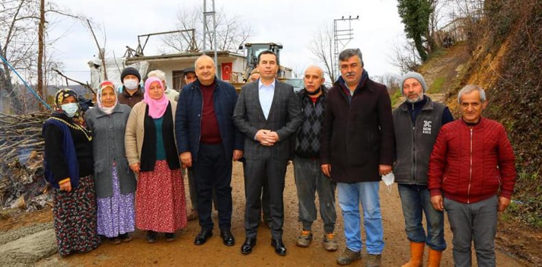 İnkur Mahallesi Kabadayı Mevkiinde meydana gelen heyelan sonrasında devlet  ve