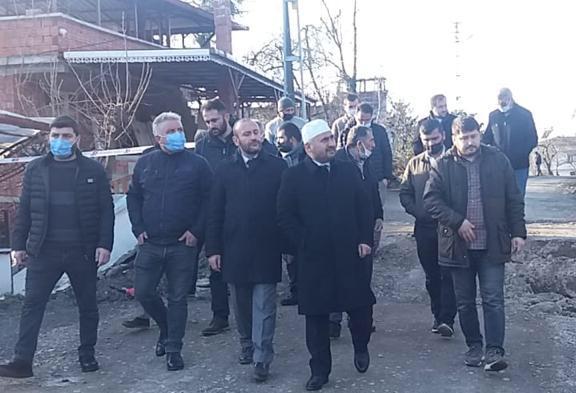 HEYELAN BÖLGESİNE ÜNYE İLÇE MÜFTÜLÜĞÜ'NDEN ZİYARET muftu