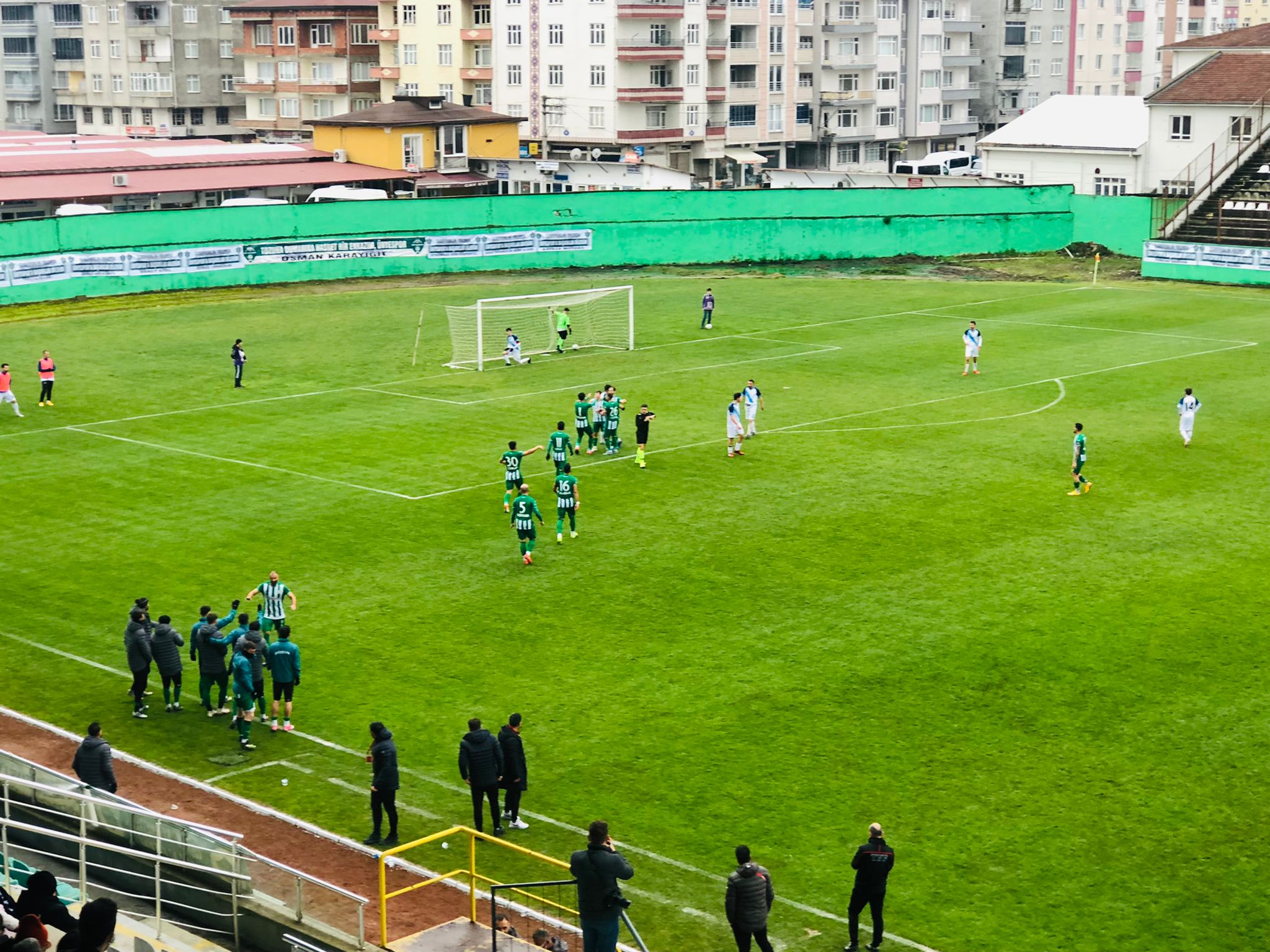 Ünye 1957 Spor Taraftarını Sevindirdi ordu gucu maci1
