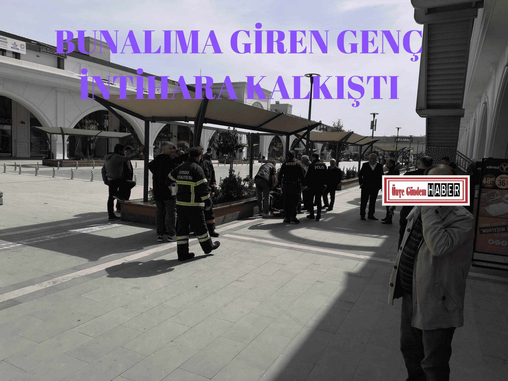 15 Temmuz Meydanı’nda yaşanan olay sonrası şahıs güvenli şekilde bulunduğu