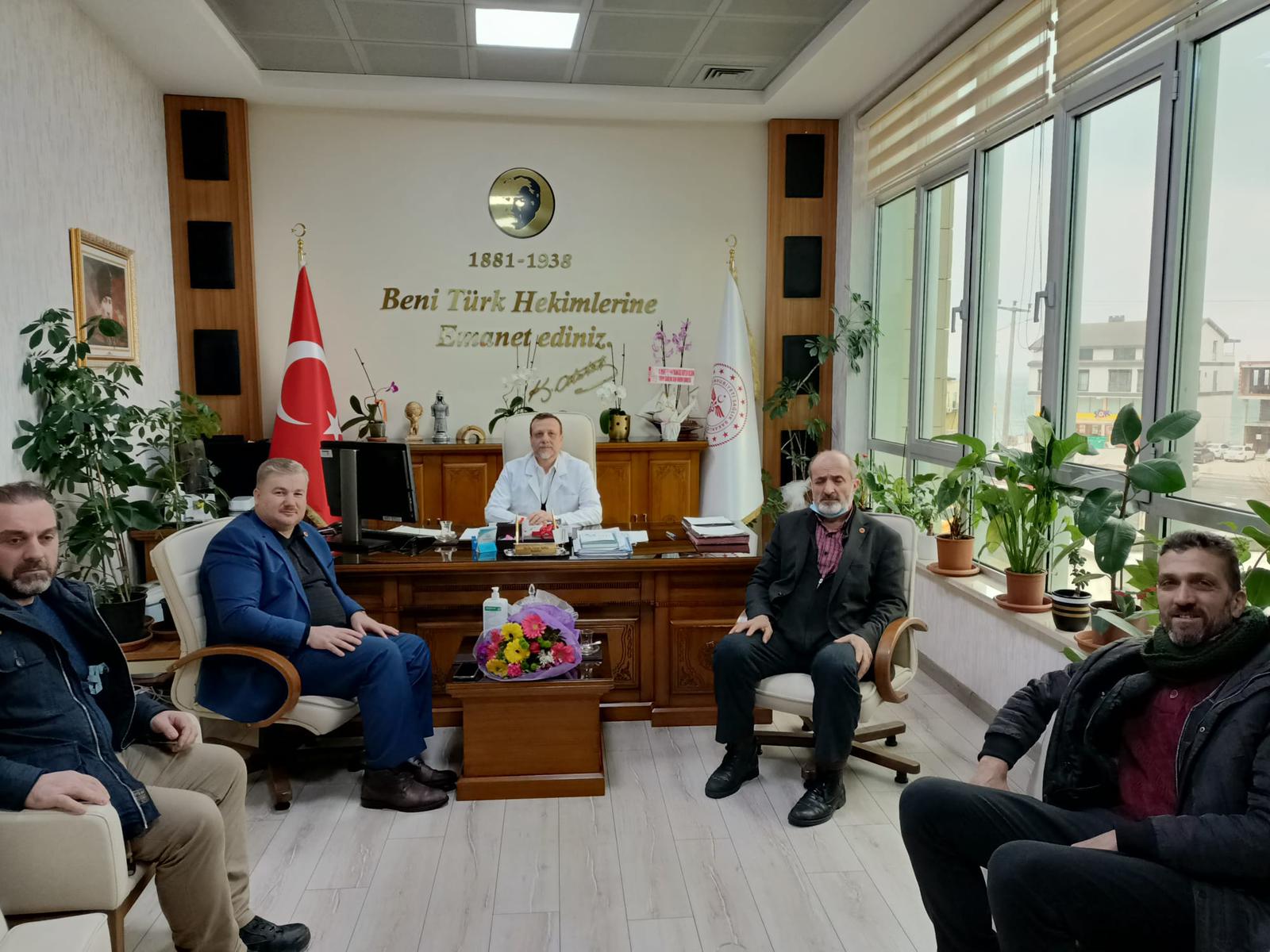 Saadet Partisi Ünye İlçe Başkanı Özgür Şahin ve yönetimi 14
