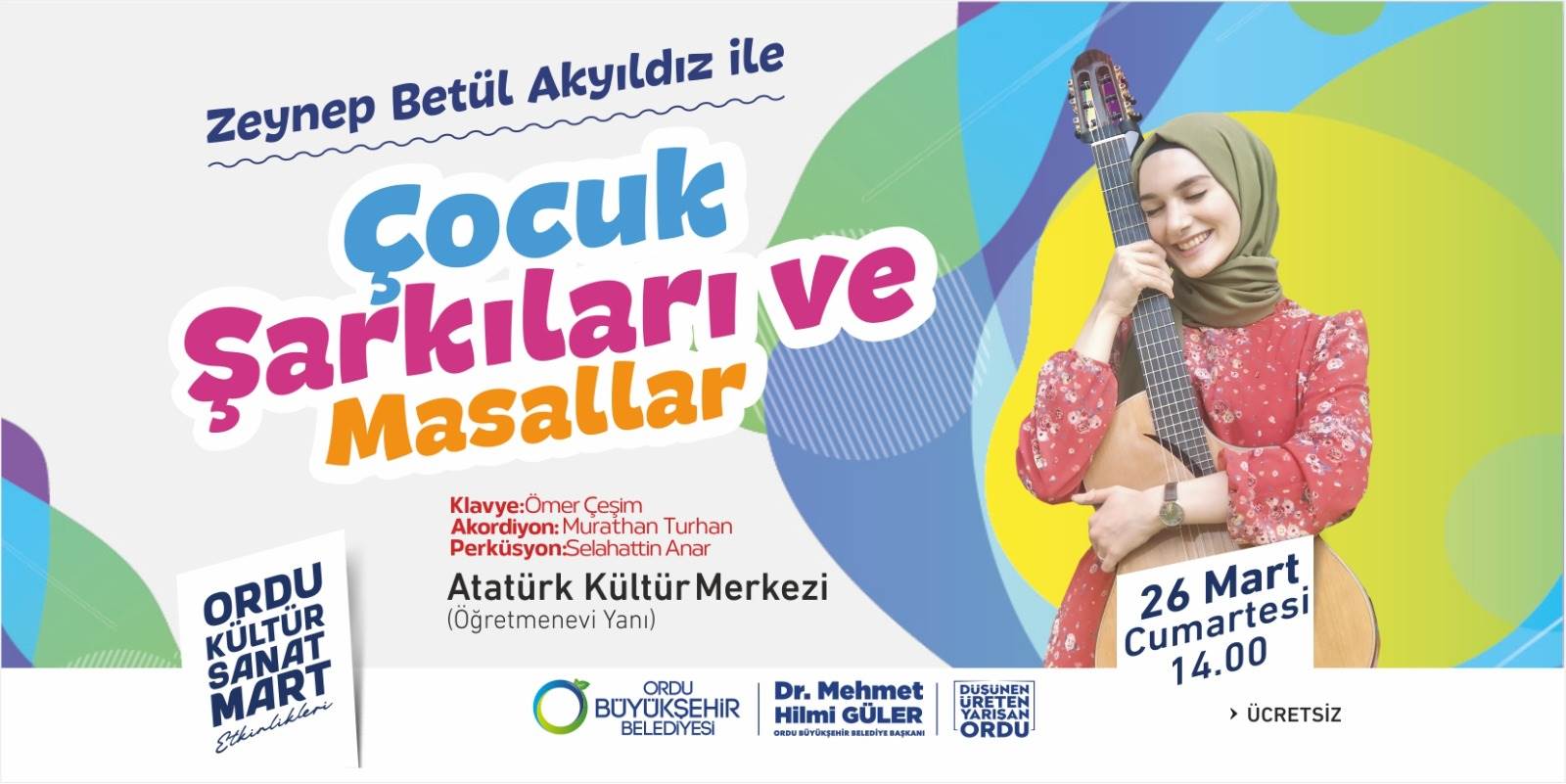Ordu Büyükşehir Belediyesi, kültür sanat etkinlikleri kapsamında çocuklar ve aileler