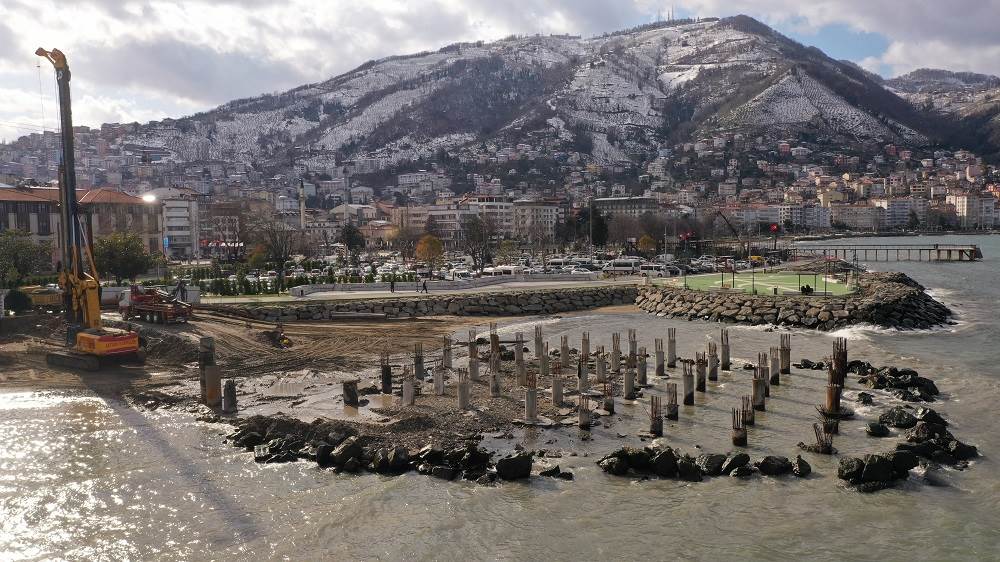 TARİHİ İSKELE SAĞLAM TEMELLER ÜZERİNE YENİDEN İNŞA EDİLİYOR TARIH 1