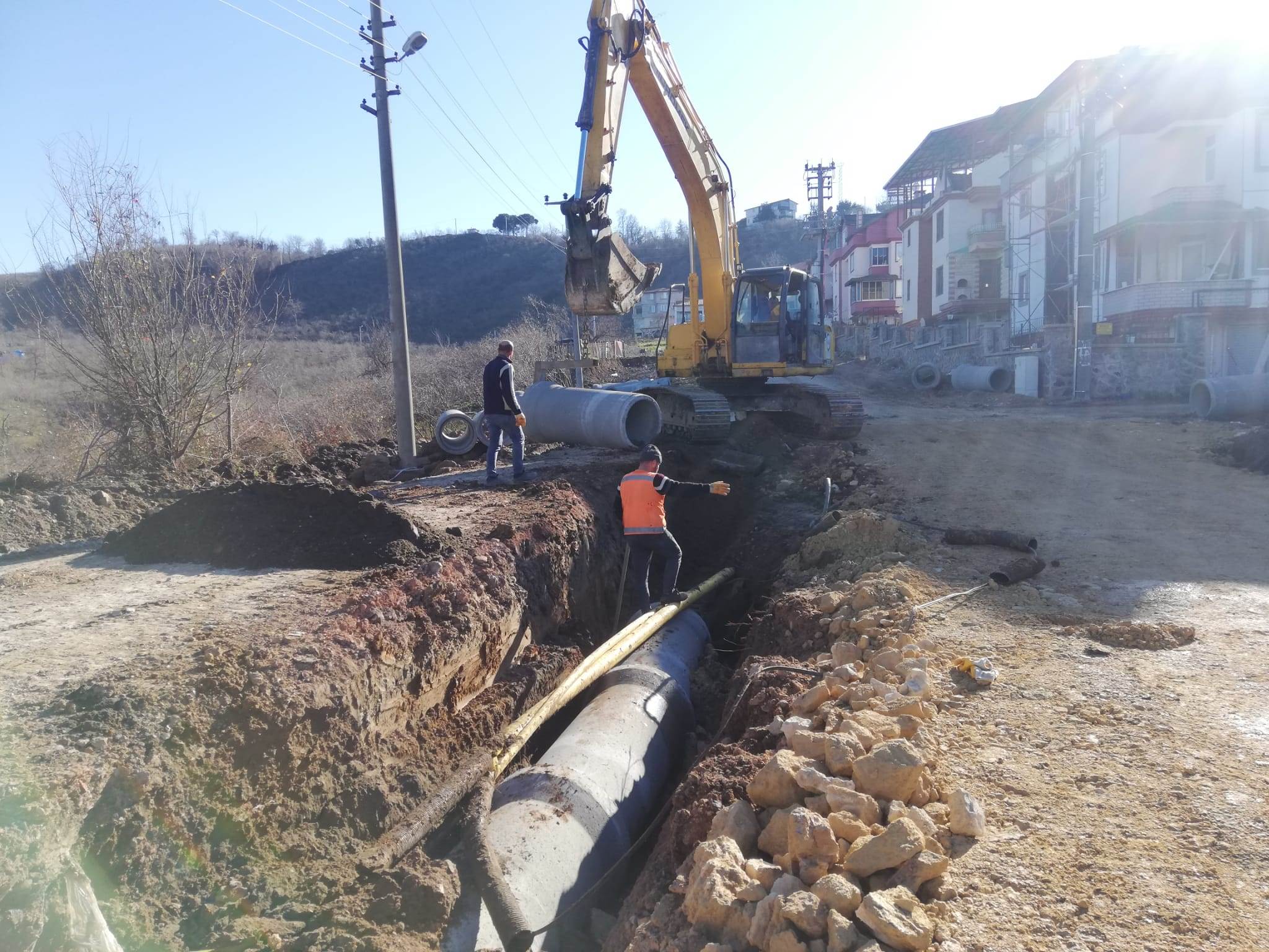 Ordu’da altyapıya yapılan yatırımlar sürüyor. Büyükşehir Belediyesi’nce devam eden çalışmalar