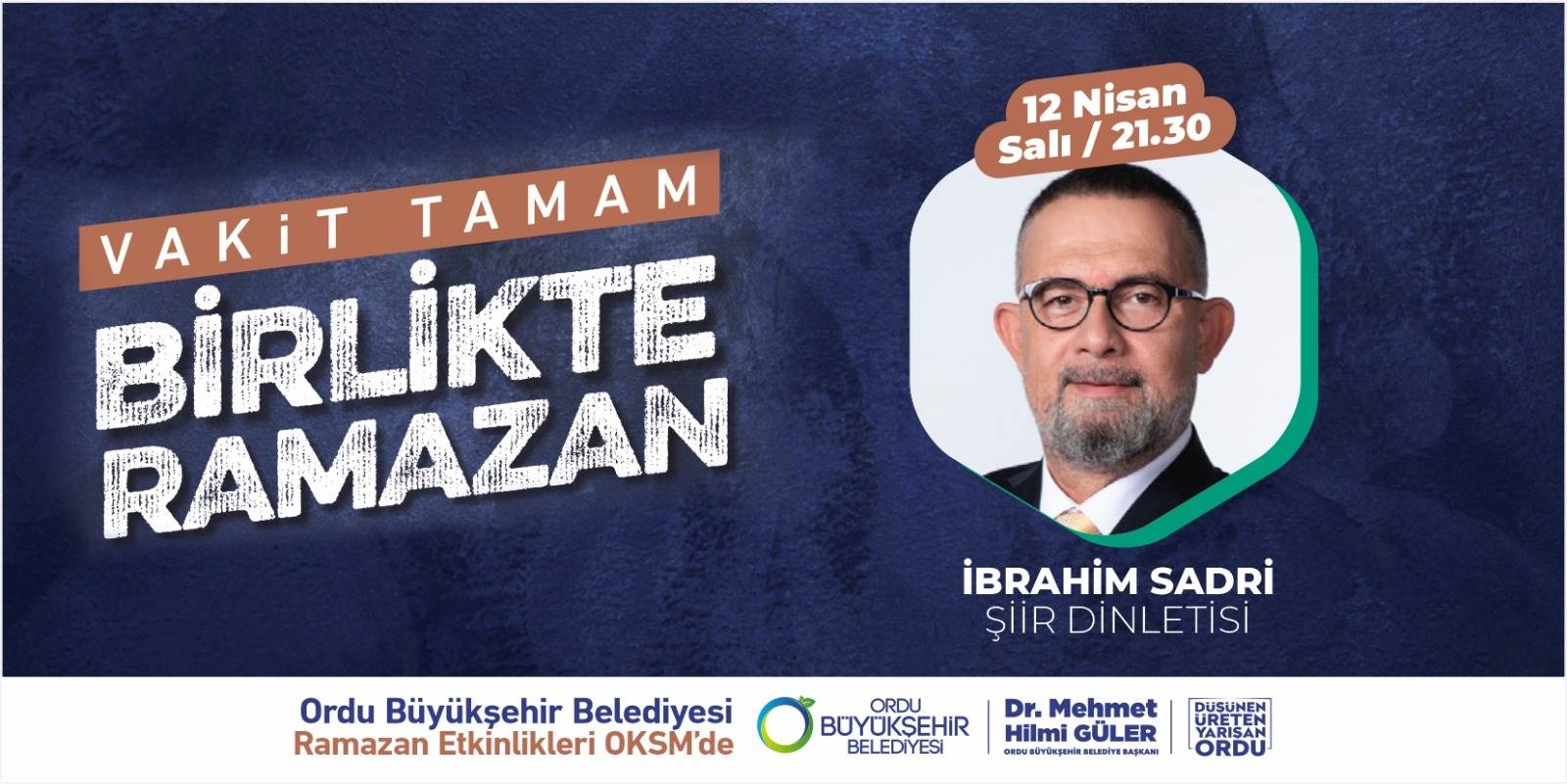 Ordu Büyükşehir Belediyesi, Ramazan ayı kültür sanat etkinlikleri kapsamında tiyatro