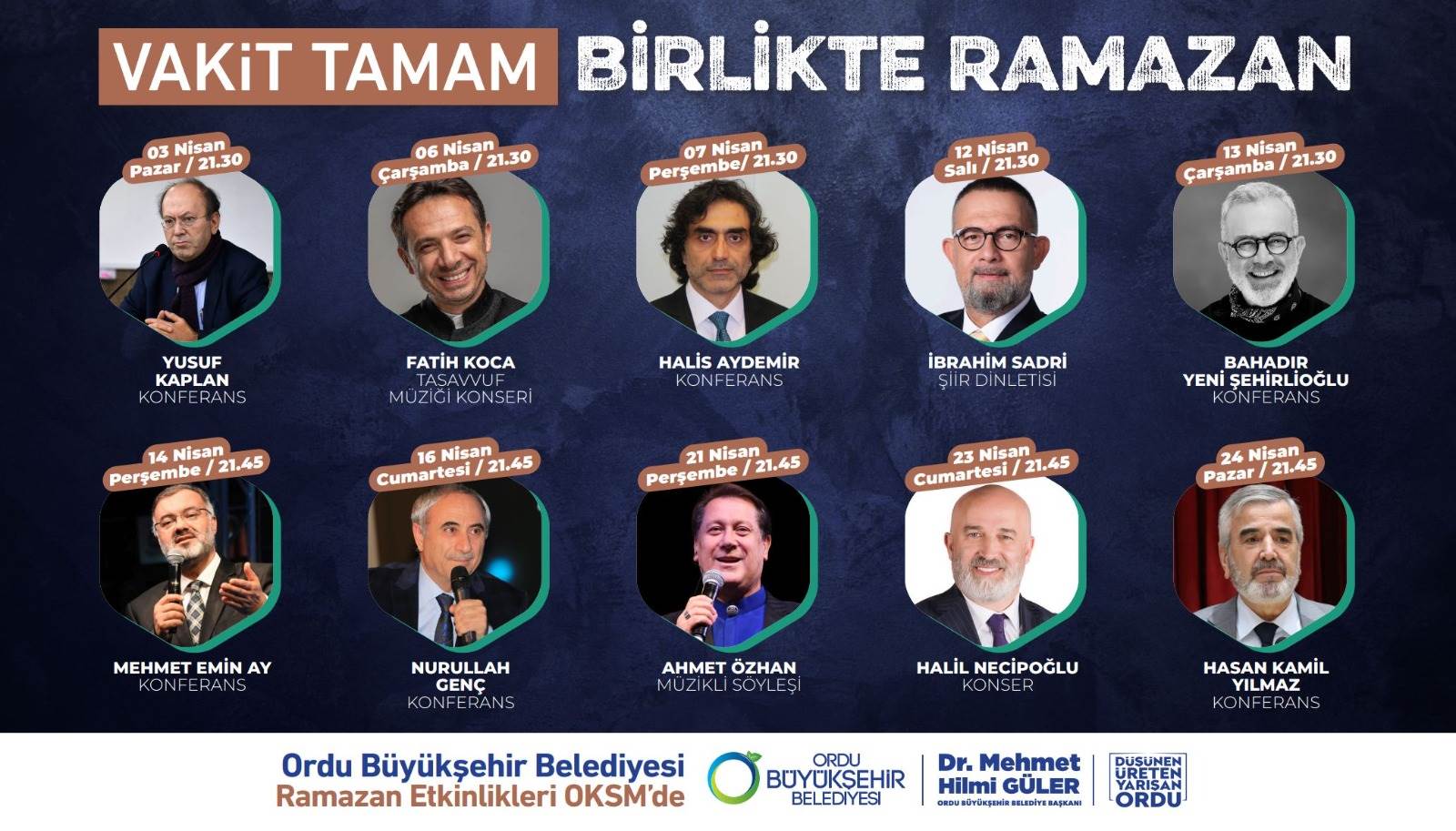 Ordu Büyükşehir Belediyesi Ramazan ayı için dolu dolu bir etkinlik