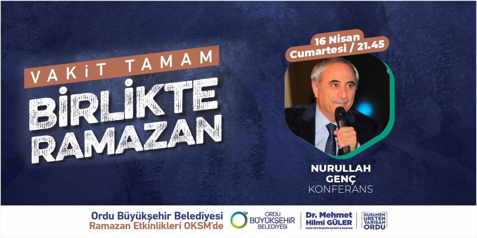 Ordu Büyükşehir Belediyesi’nin Ramazan ayı kültür sanat etkinlikleri devam ediyor.