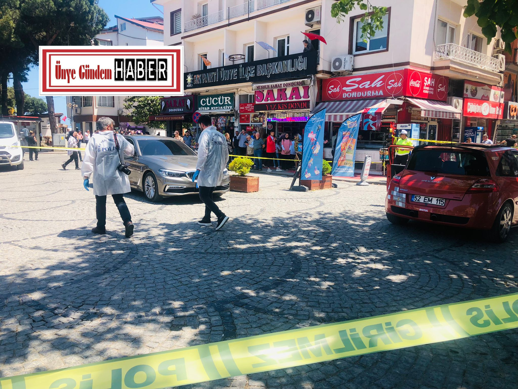 Ordu’nun Ünye ilçesinde Cumhuriyet Meydanı’nda meydana gelen olayda bir kişi