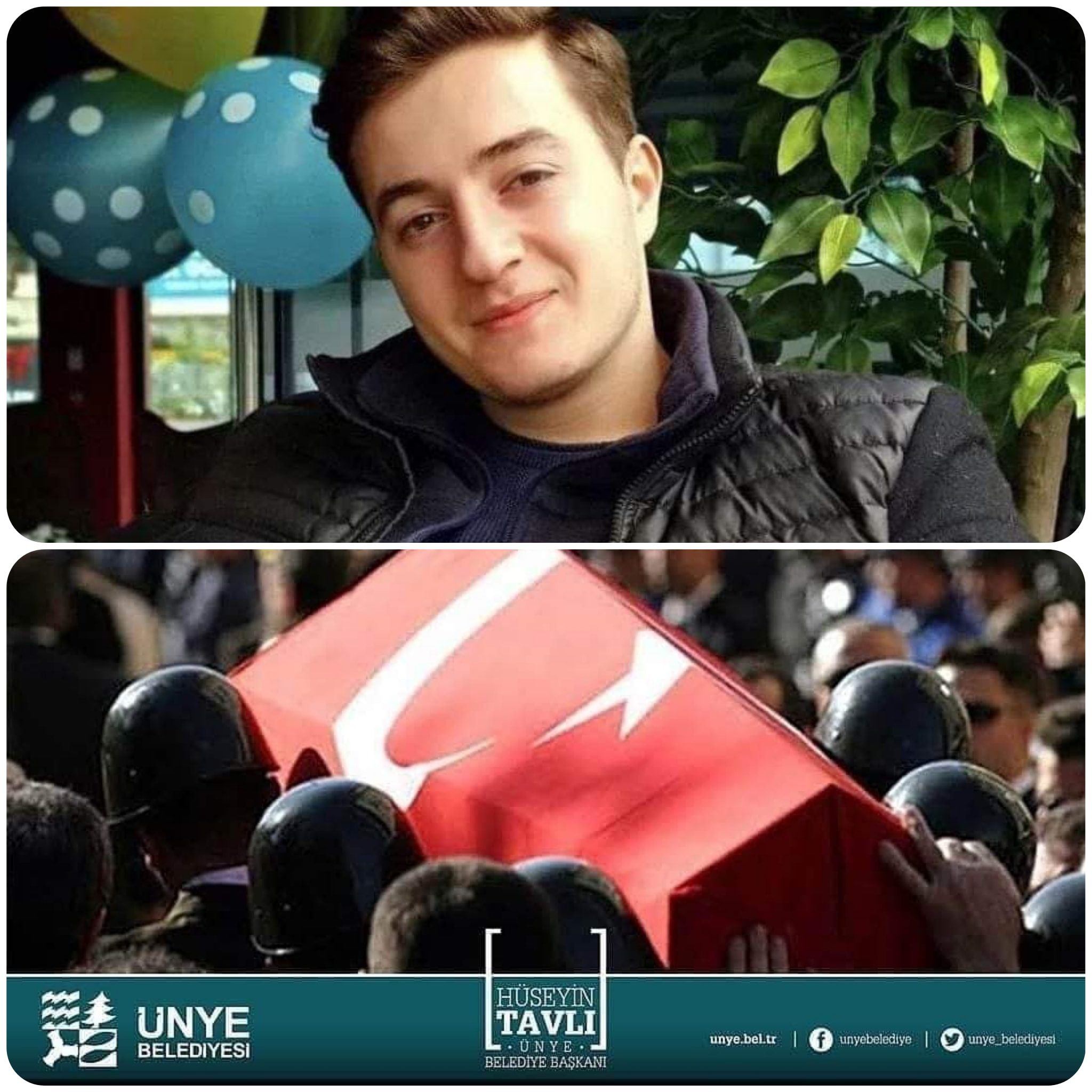 Şehidimizin naaşı , Çarşamba Havalimanında yapılacak karşılamanın ardından Ünye Cumhuriyet