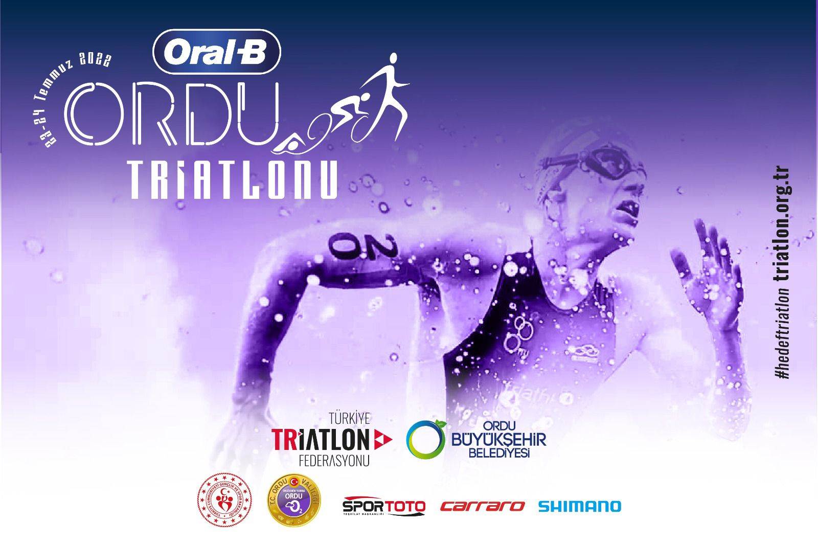 Büyükşehir Belediyesi, Türkiye Triatlon Federasyonunun destekleriyle 23-24 Temmuz’da Ordu’da bu