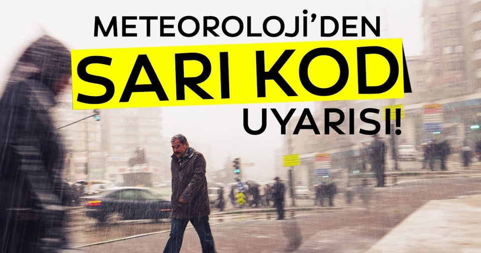 Ordu İçin Sarı Kodlu Hava Uyarısı SARI KOD
