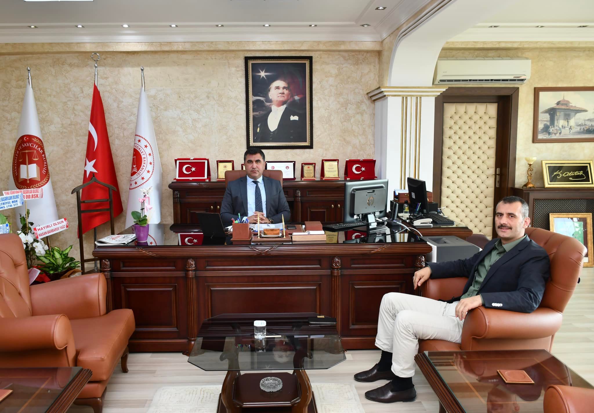 Çaybaşı Belediye Başkanı Hüseyin Semiz, Ünye Cumhuriyet Başsavcısı Hayri Ormancıya