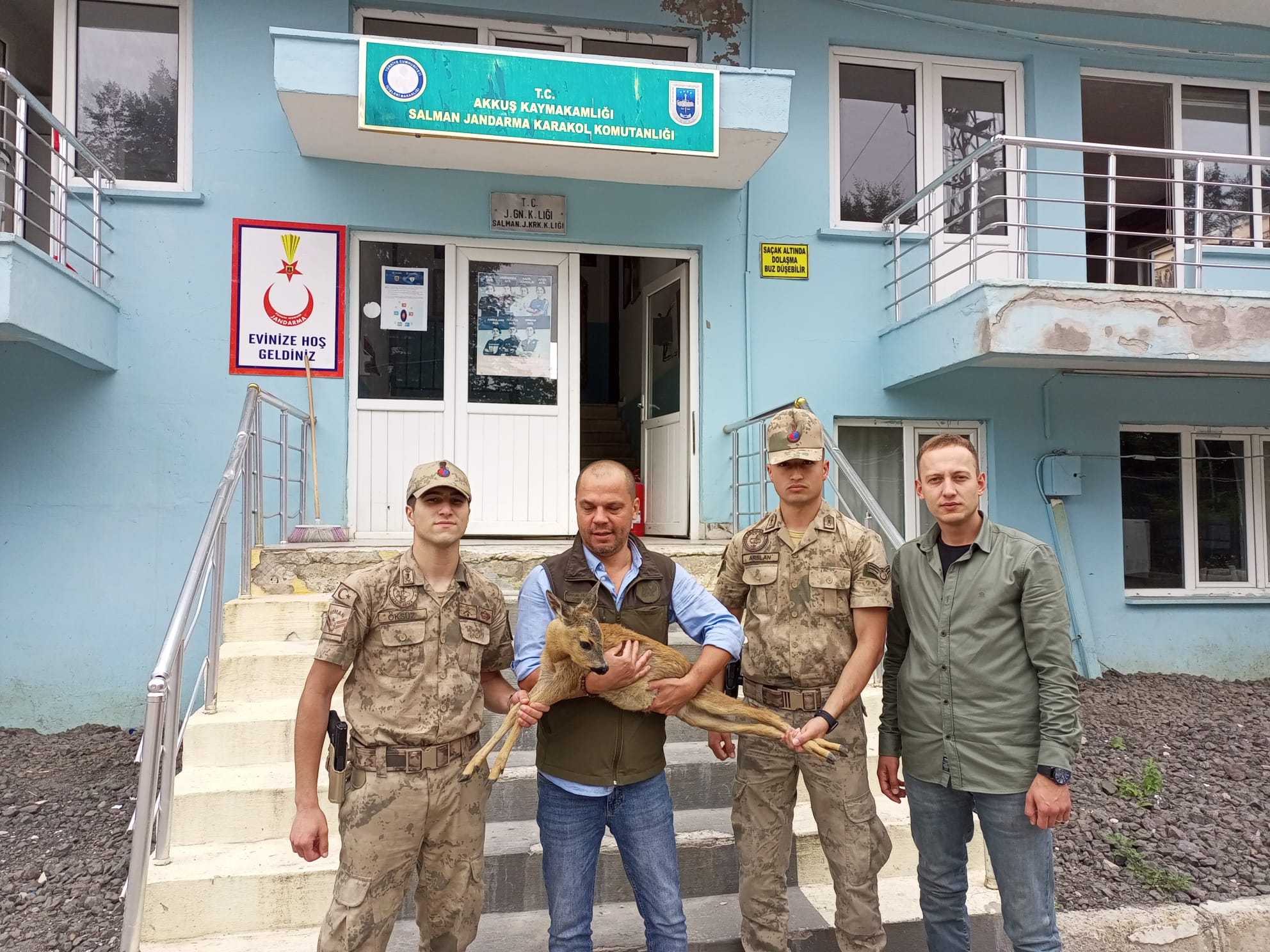 Ordu’nun Akkuş   ilçesinde , Salman Jandarma Komutanlığı ekiplerince   yaralı olarak