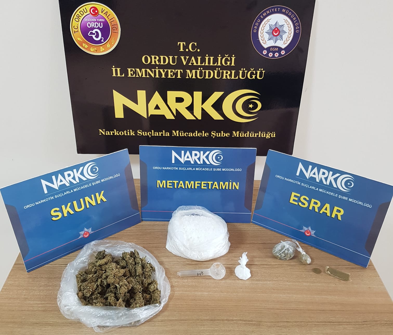 ORDU'DA UYUŞTURUCU OPERASYONU