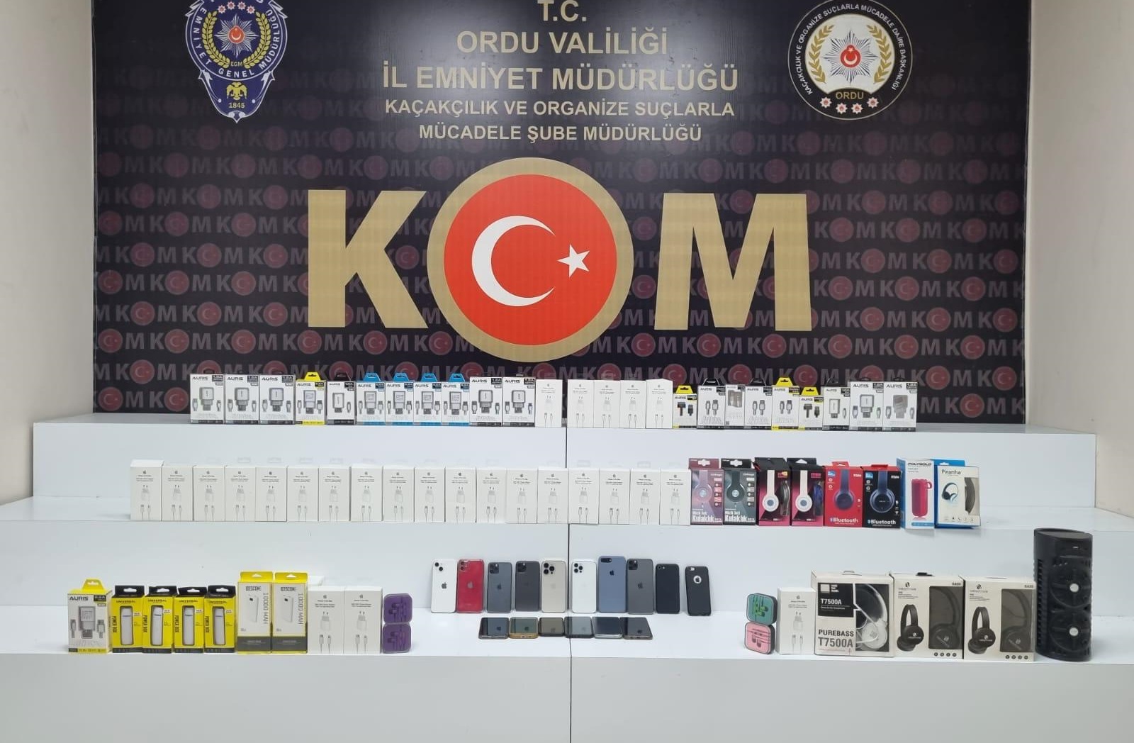 Ordu Kaçakçılık ve Organize Suçlarla Mücadele Şube Müdürlüğü tarafından 06/10/2022
