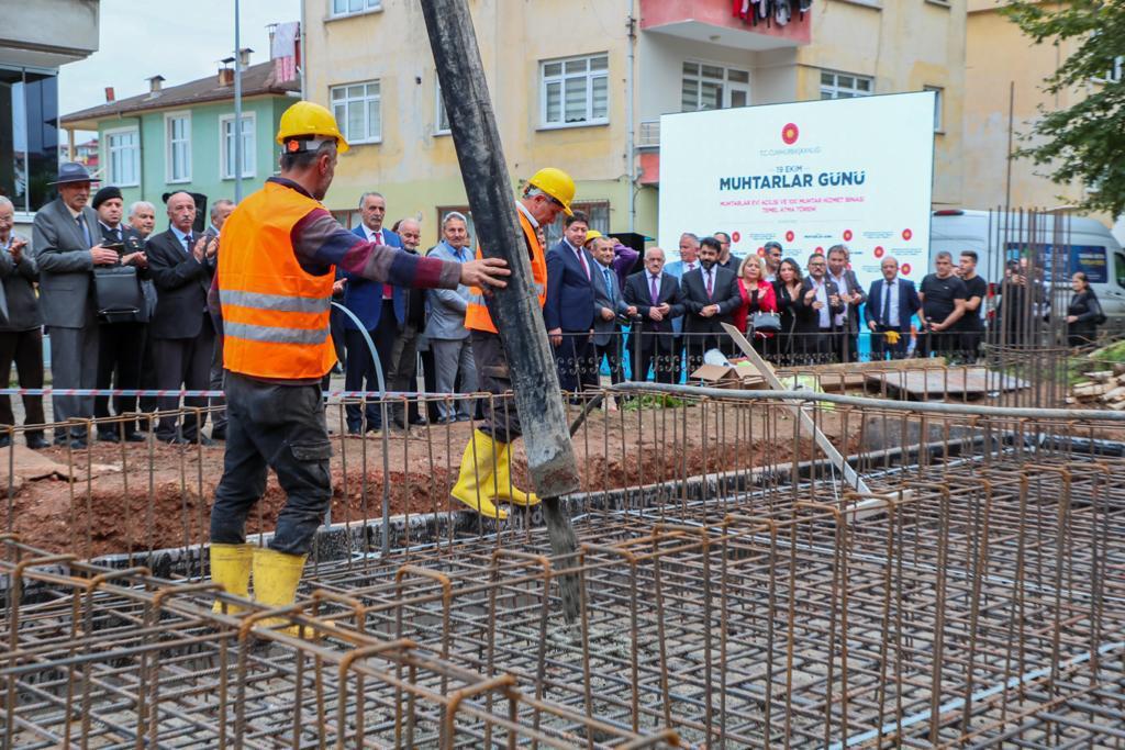 Selimiye Muhtar Hizmet Binasının Temeli Atıldı se 1