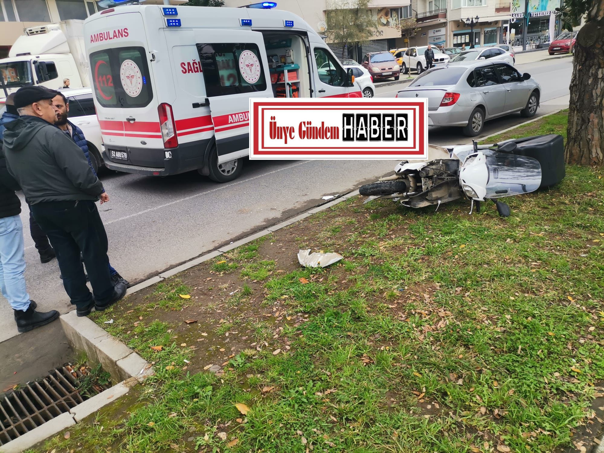 Edinilen bilgilere göre, Ünye yalı mevkiinde motosiklet sürücüsü,  dikkatsizliği