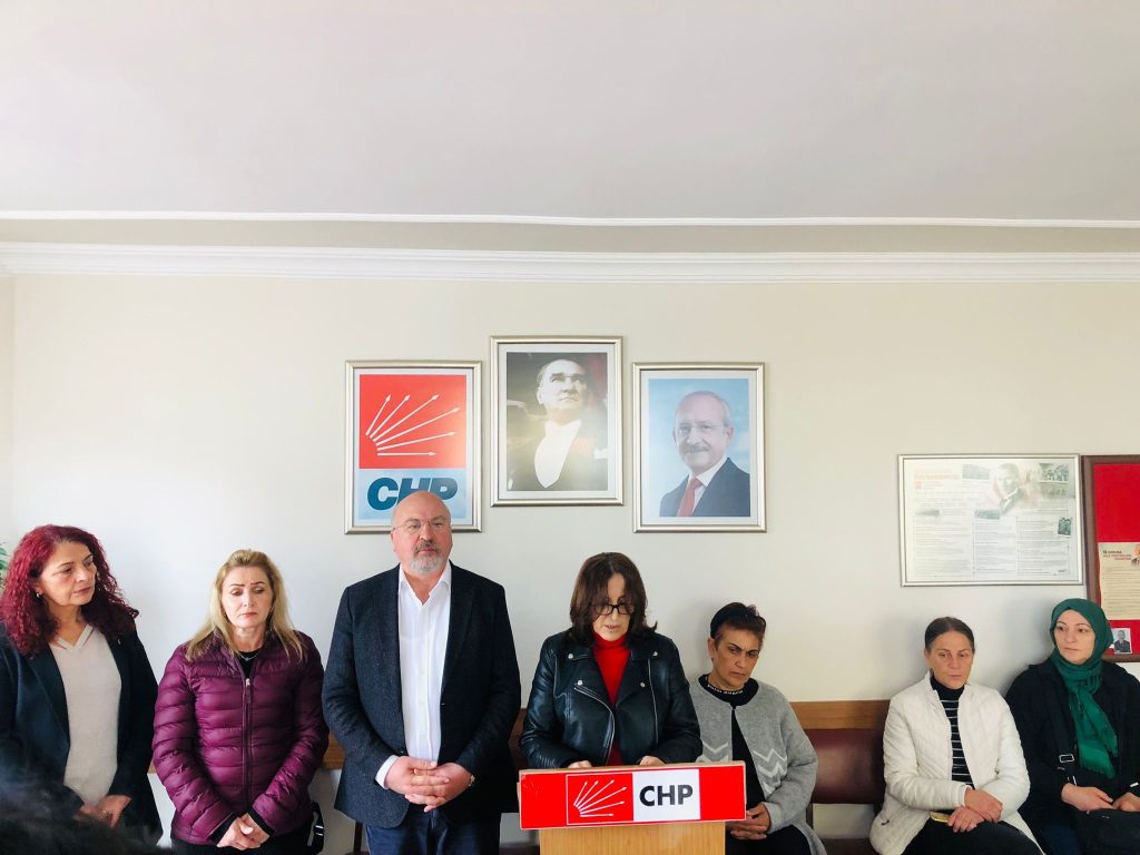 CHP'DEN 25 KASIM KADINA ŞİDDETE KARŞI BASIN AÇIKLAMASI chp kadin2