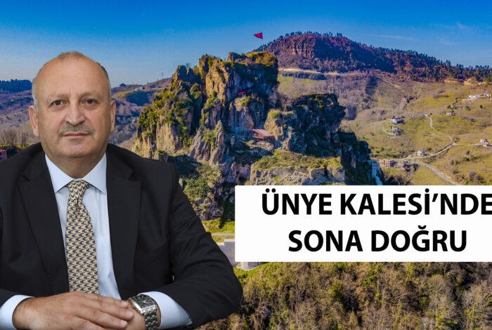 2500 yıllık tarihi geçmişi olan Ünye Kalesi’nde çalışmalarda sona yaklaşılırken,