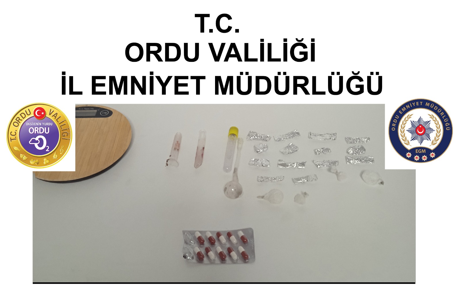 Ordu Emniyeti uyuşturucuyla mücadele kapsamında operasyonlarına hız kesmeden devam ediyor.