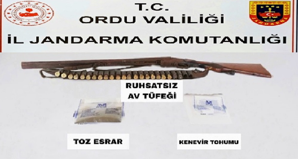 ÜNYE'DE UYUŞTURUCU OPERASYONU TU