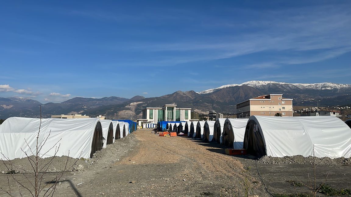 Ünye Ticaret ve Sanayi Odası (ÜTSO) tarafından deprem bölgesinde kurulumu
