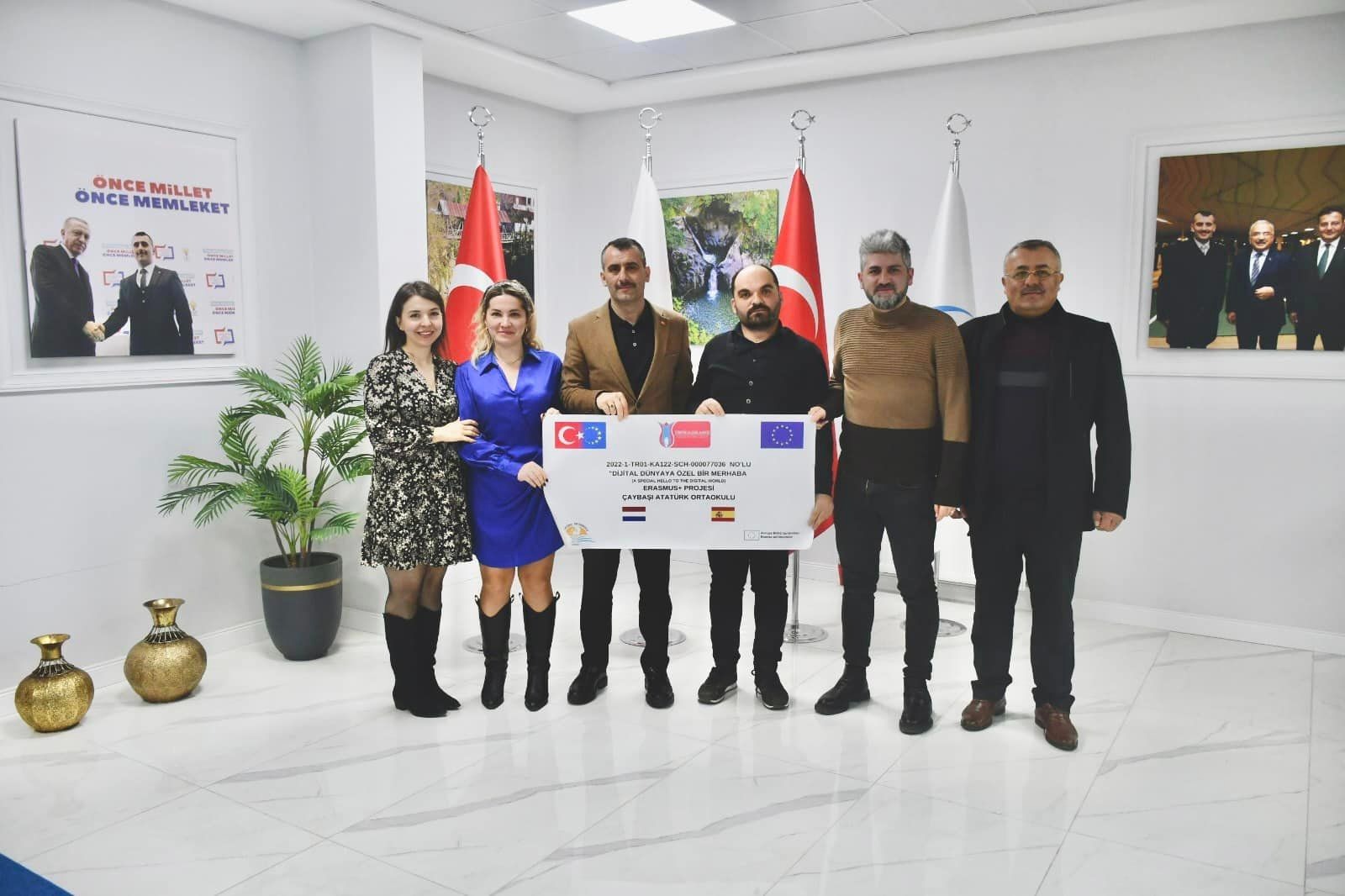 Başkan Semiz; Avrupa Birliği Erasmus+ Okul Eğitiminde Kısa Dönemli Öğrenci