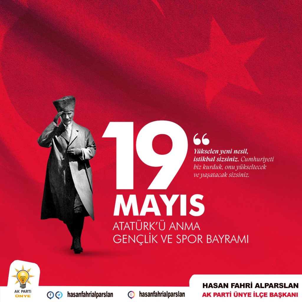 İlçe Başkanı Alparslan’dan 19 Mayıs Mesajı HAS