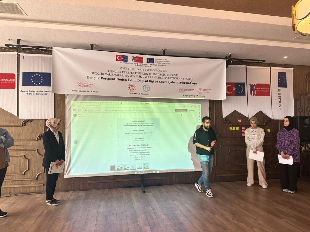 ÜNYE GENÇLİK MERKEZİ PROJE ORTAĞI OLDU u18