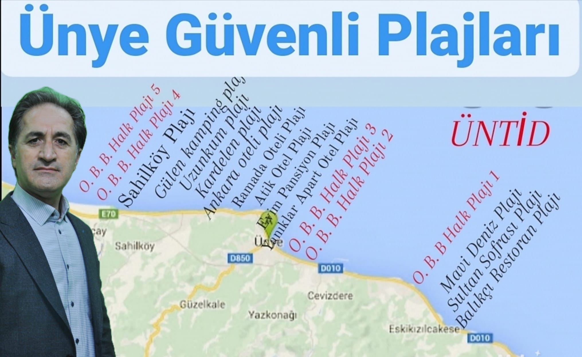 KARADENİZİN PLAJ KENTİ ÜNYE PLAJLARIMIZ GÜVENLİDİR…