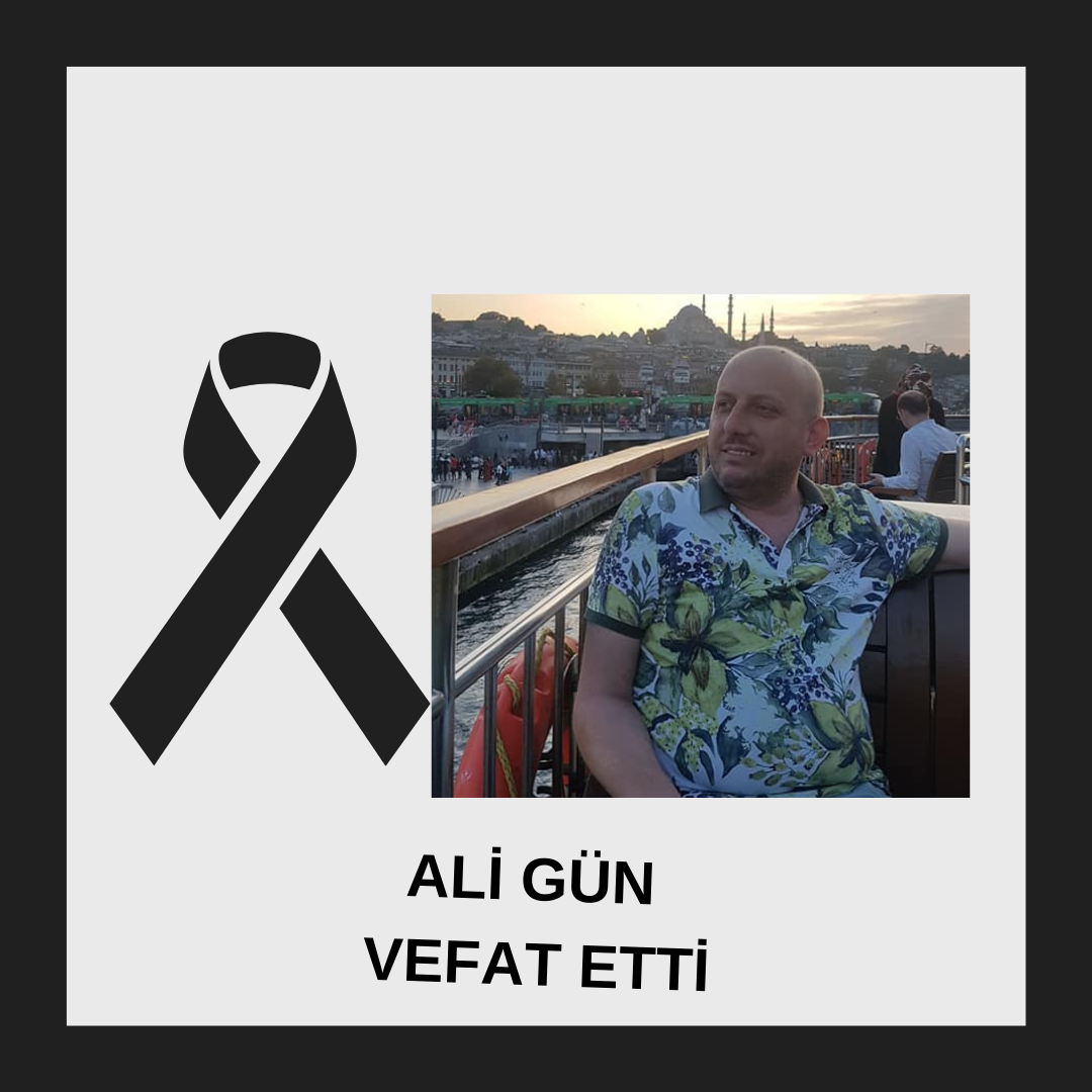 Ünye’de uzun yıllar Rüyam Pastanesi’nin işletmeciliğini yapan Ali Gün, vefat