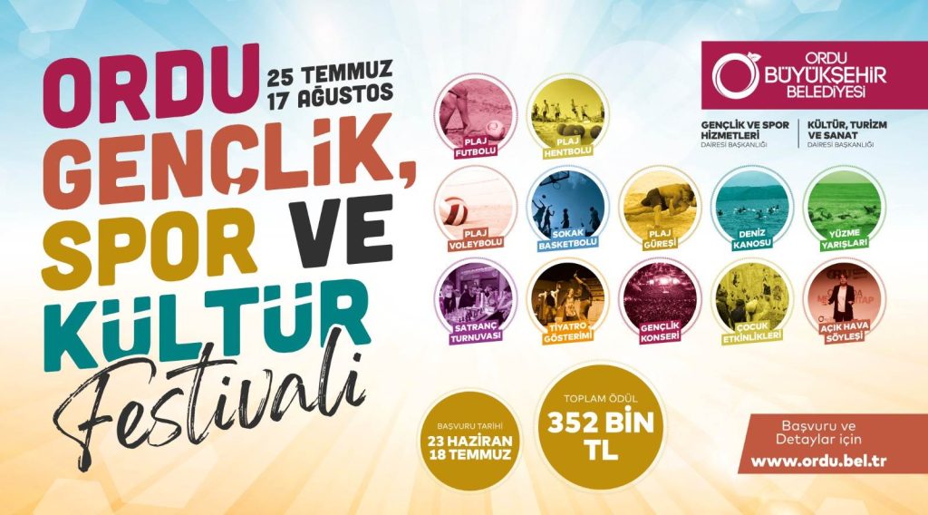 ORDU GENÇLİK SPOR VE KÜLTÜR FESTİVALİ BAŞLIYOR O 1
