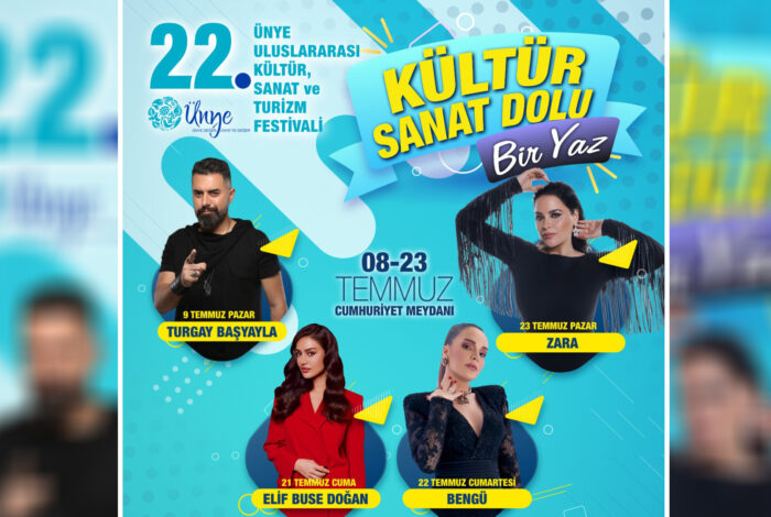ÜNYE’DE KÜLTÜR VE SANAT DOLU FESTİVAL BAŞLIYOR f