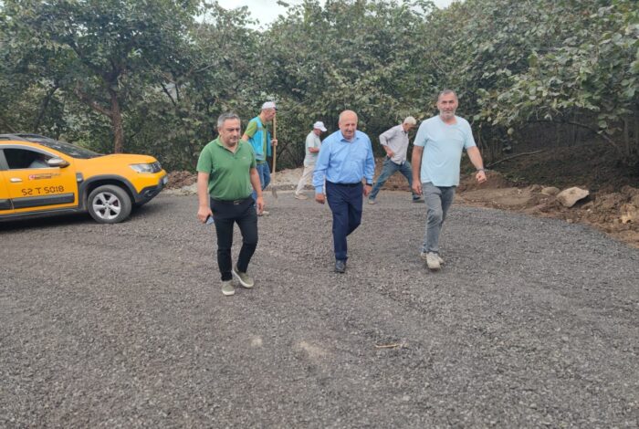 Belediye Başkanı Hüseyin Tavlı Kuşçulu Mahallesi’nde yol bakım, onarım ve