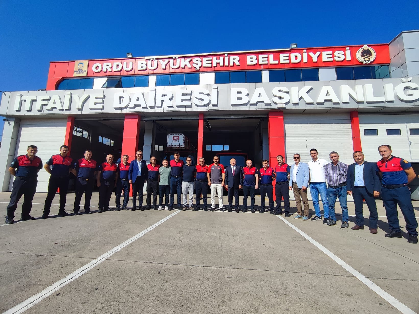 Ünye Belediye Başkanı Hüseyin Tavlı İtfaiye Haftası dolayısıyla Ordu Büyükşehir