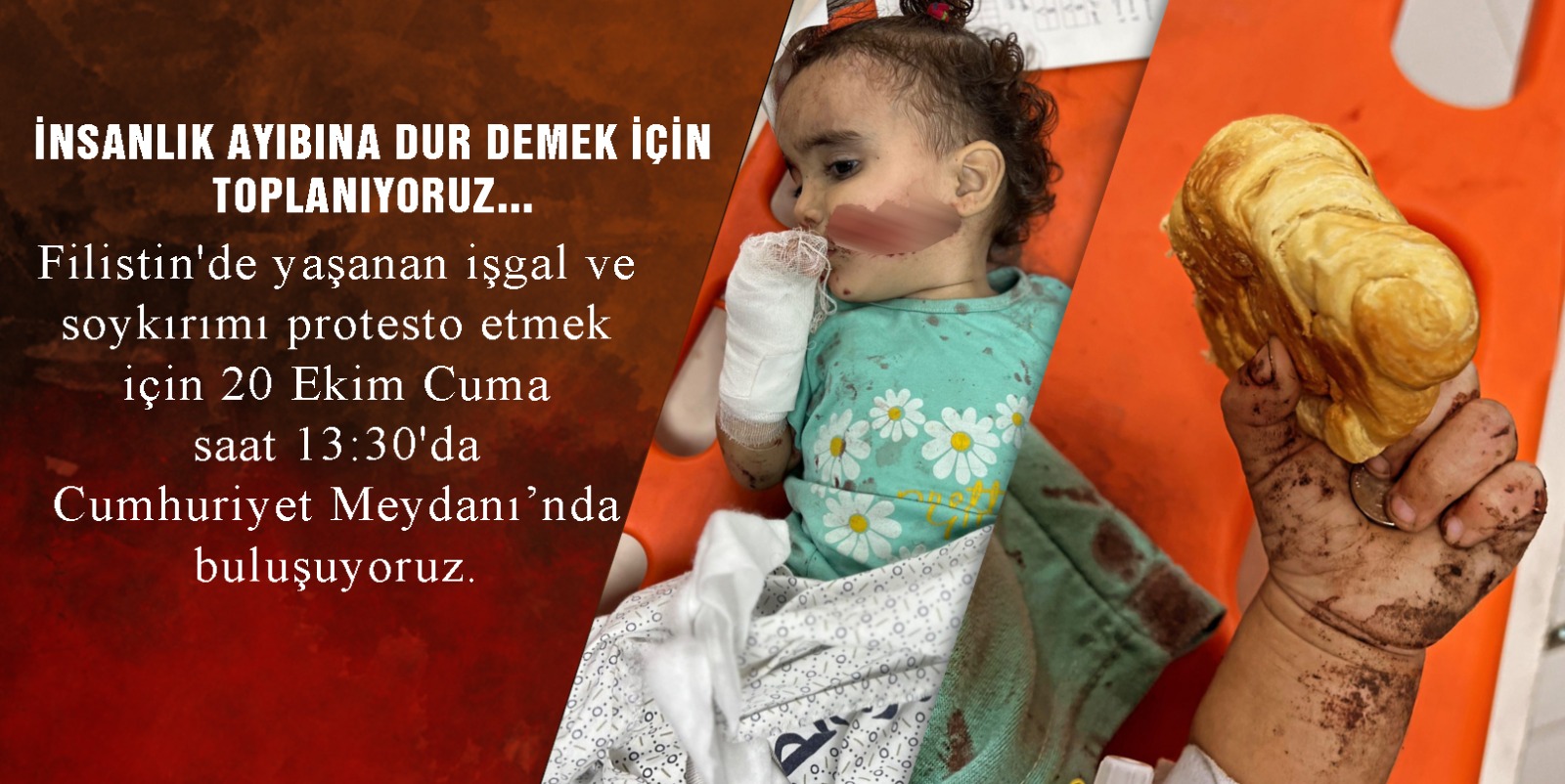 Filistin’de yaşanan işgal ve soykırımı protesto etmek için bütün Ünye