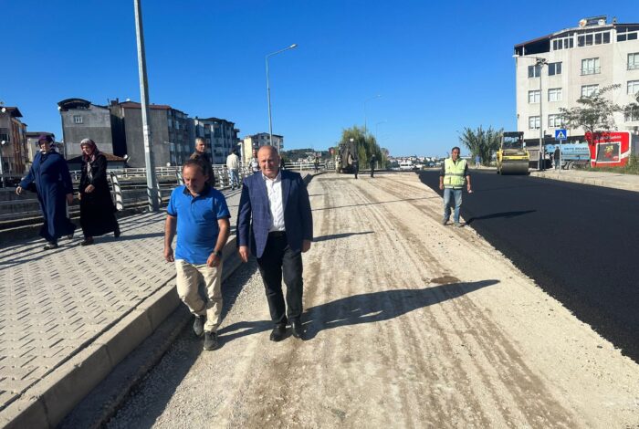 IRMAK CADDESİ’NDE SICAK ASFALT ÇALIŞMALARI BAŞLADI IR