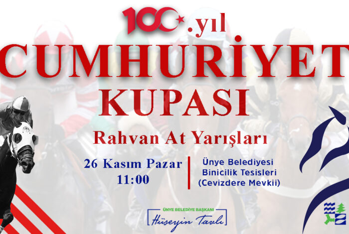 ÜNYE BELEDİYESİ’NDEN YÜZÜNCÜ YIL KOŞUSU AT 1