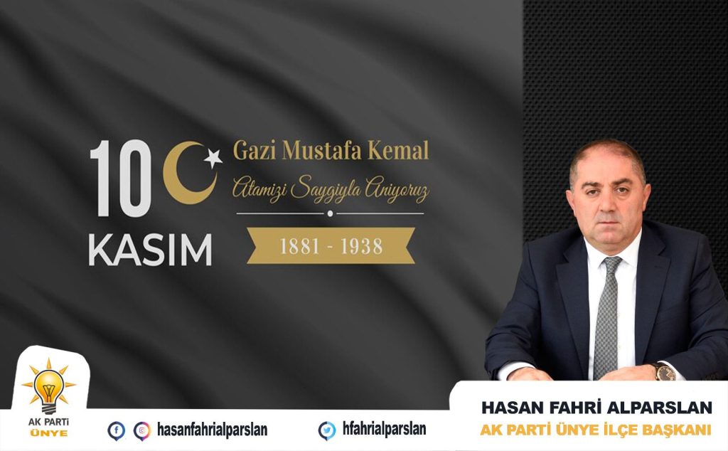 AK Parti Ünye İlçe Başkanı Alparslan’ın 10 Kasım Mesajı WhatsApp Image 2023 11 09 at 12.25.28